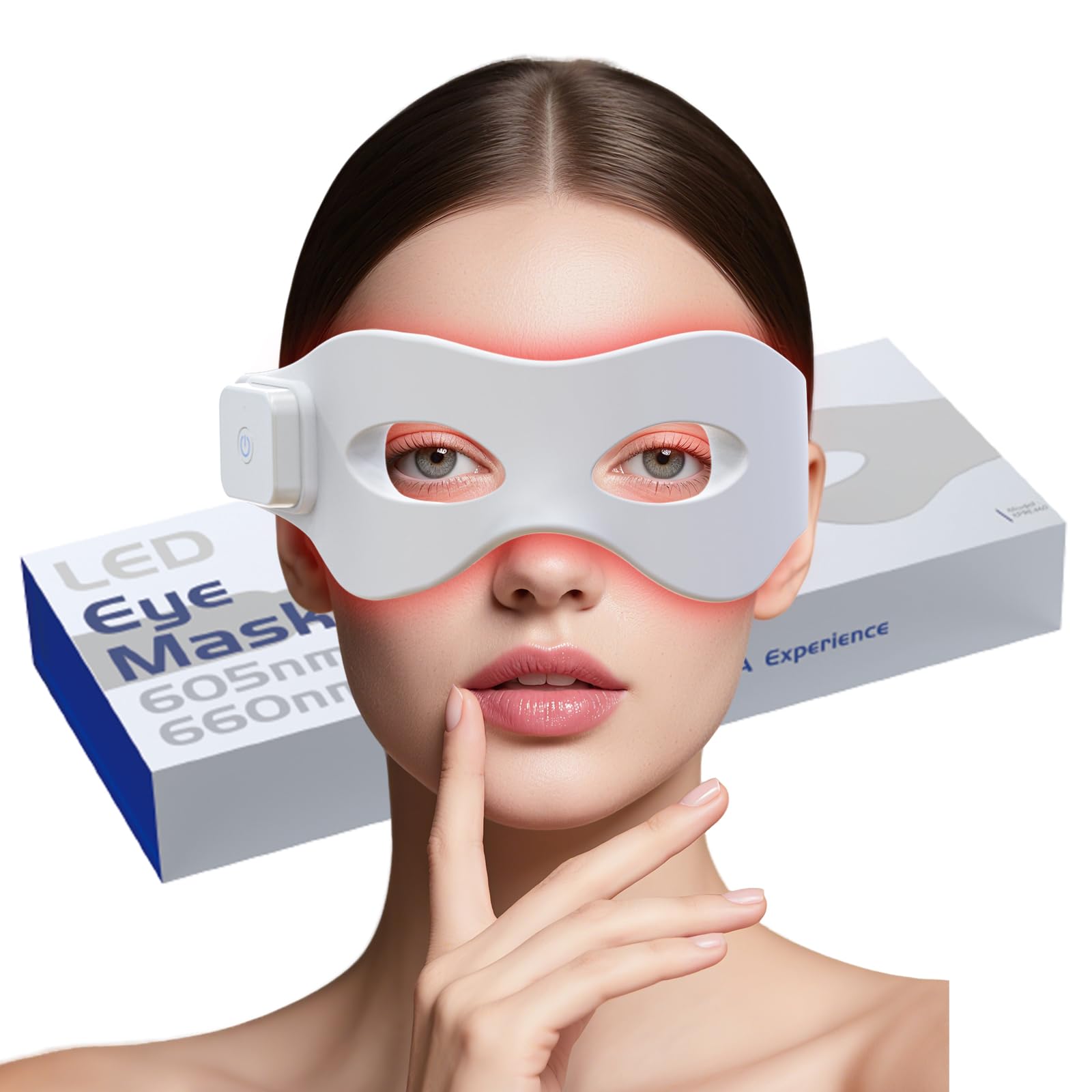 Light Therapy Glasses - Massageador de Olhos EMS com Luz