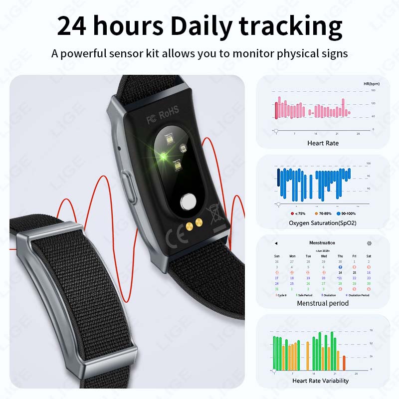 LIGE Sem Tela Esportes Fitness - Fall Detection Watch avaliação e preço